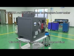 Rettificatore 12V 2500A con timer e ampere-orometro